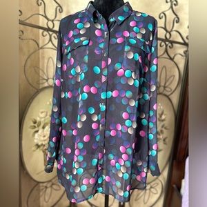 Lane Bryant 18/20 Sheer Blouse